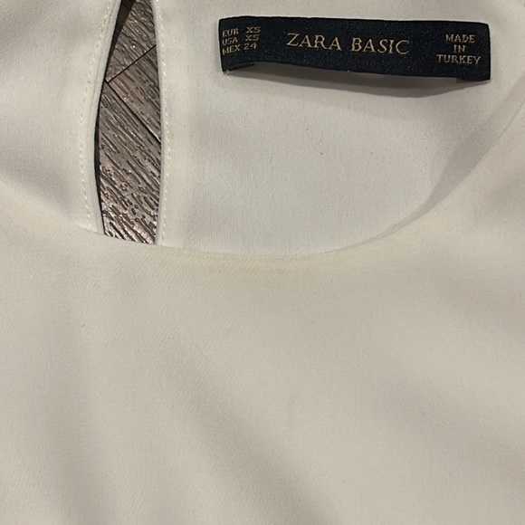 Zara | Basics White Flowy Tank - Picture 6 of 9